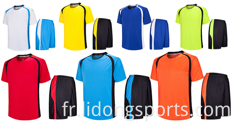 Impression numérique Jersey Uniforms de football vierges bon marché Soccer de football